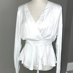 Express brand like new women’s long sleeve blouse white , size small.
